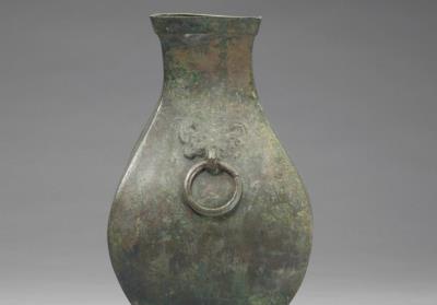 图片[2]-Fang wine vessel with animal-mask ring handles, Han dynasty (206BCE.-220CE)-China Archive